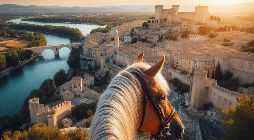 Balade à cheval à Avignon