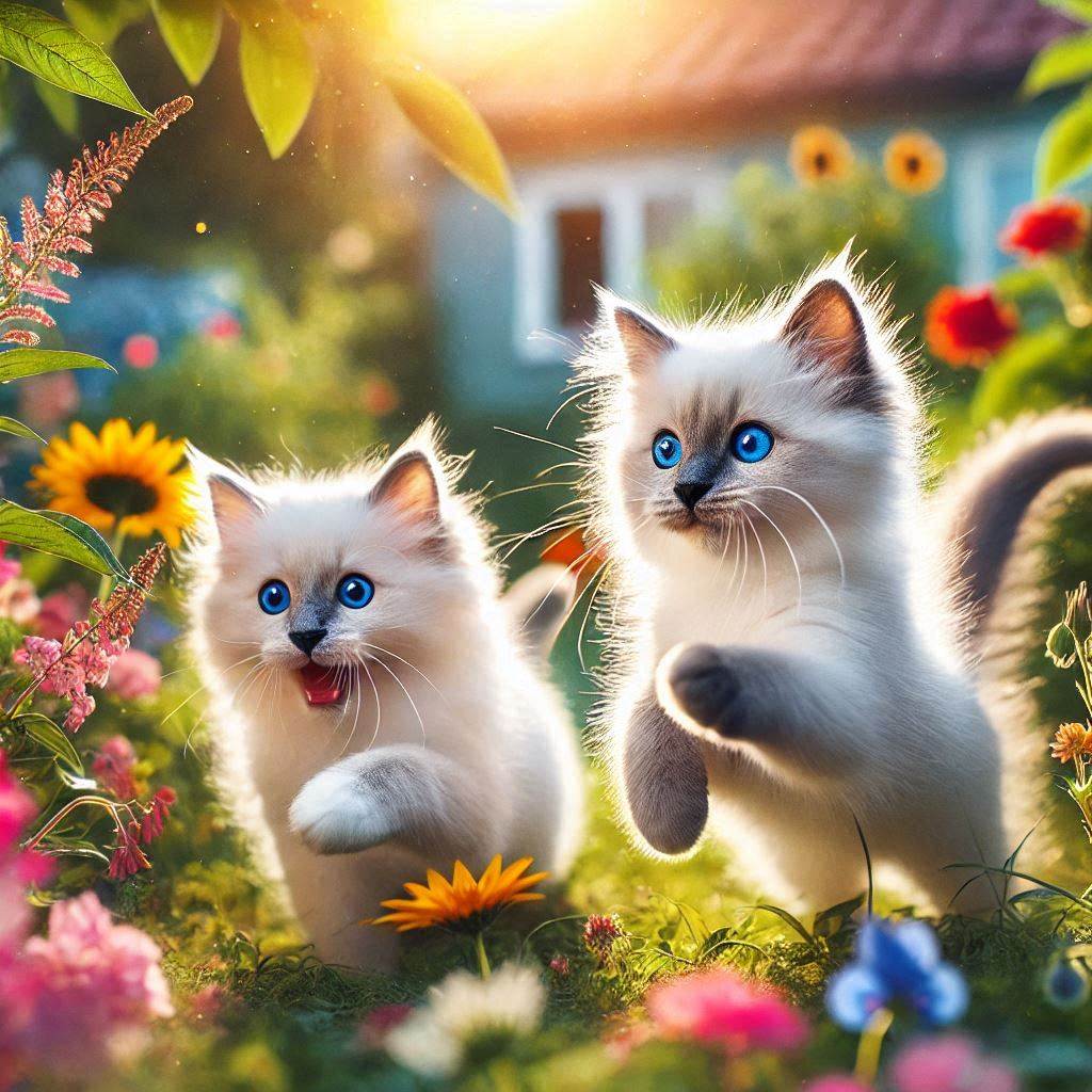 chats aux yeux bleus