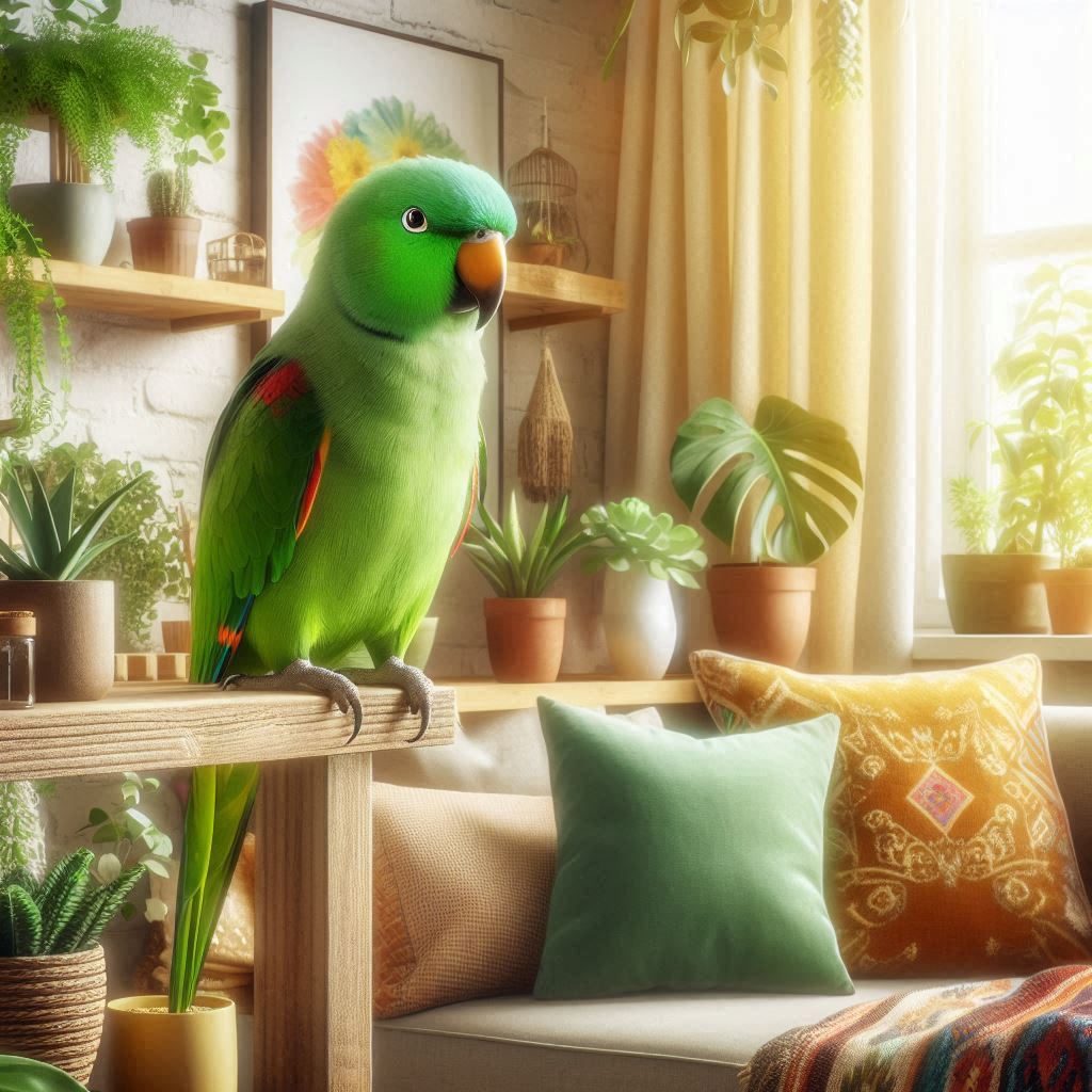 avoir un perroquet chez soi